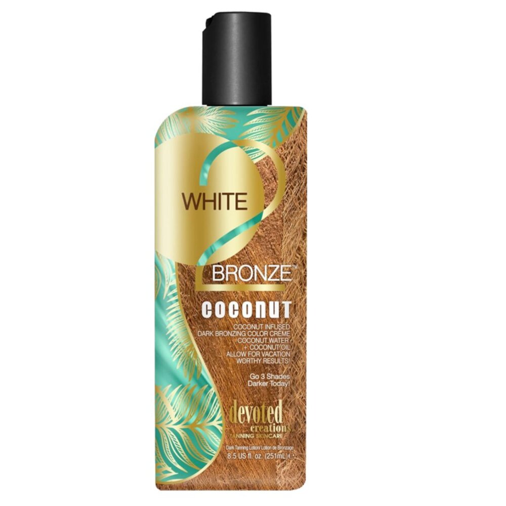 Devoted Creations White 2 Bronze Coconut - Color Enhancing Dark Bronzing Tanning